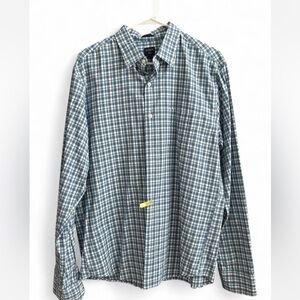 J. Crew Blue Casual Button Down Shirt Classic Plaid